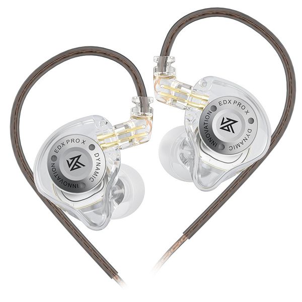 KZ EDX Pro X In-Ear Monitors | Deep Bass &amp; Stage-Ready Detail - With Mic