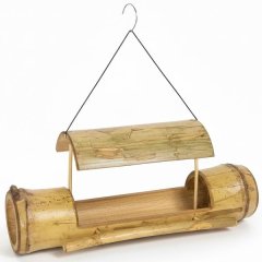 Bamboo Boat Bird Feeder
