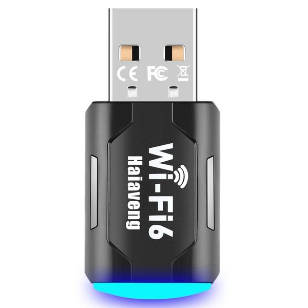 Haiaveng Wi-Fi 6 Bluetooth 5.4 USB Adapter for PC Laptop,USB WiFi AX900Mbps