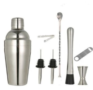 Stainless Steel Cocktail Shaker 8 Set -750ml