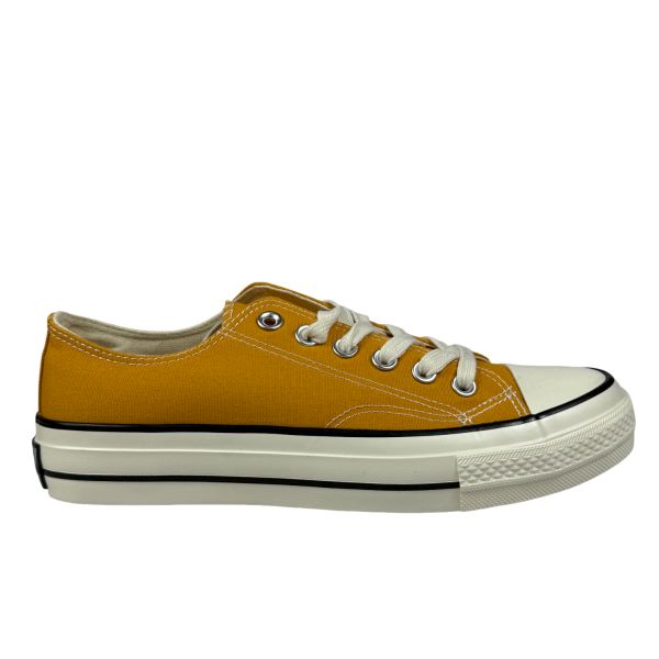 K-Star 7 Mustard Canvas Shoe - Casual Lace-Up Sneaker