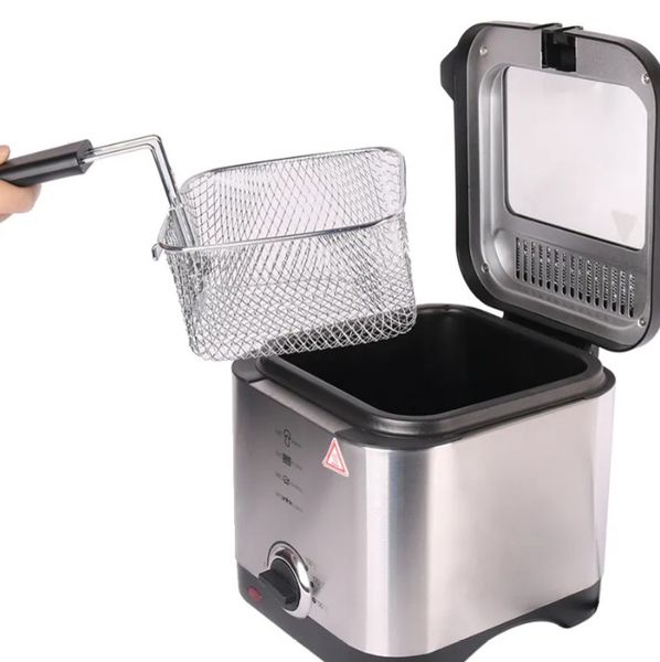 Enzo Electric oil fryer 1.5L, and container with non-stick coating.