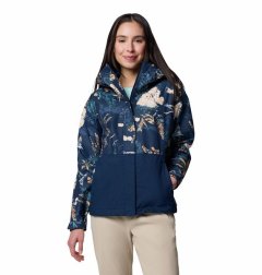 Columbia Women's Hikebound Printed Jacket Collegiate Navy Outbacked