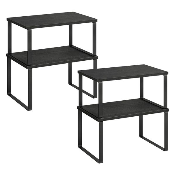 Jack Brown Cabinet Organizer Shelf Kitchen Counter Shelves with Metal Legs
