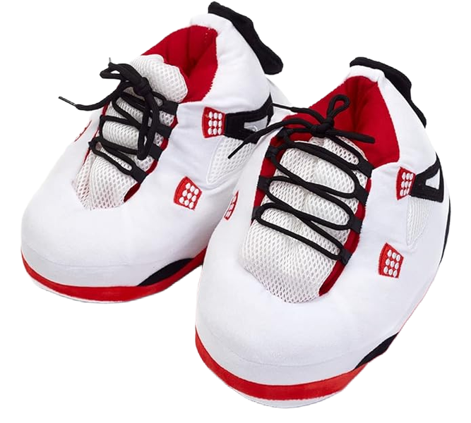 Sneaker Slippers White with Rubber Sole UK5-UK10 One Size