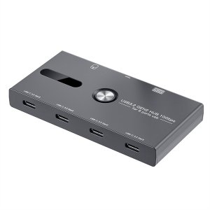 10Gbps USB C Hub, 6 Ports USB C Splitter, USB C to USB C Hub for PC