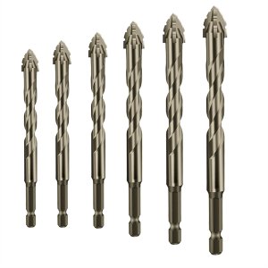 Four-Flute Sawtooth Eccentric Drill Bit,Multifunction Bit Set