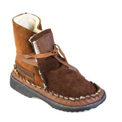 Gurmuki MEN'S Sheepskin Wool Ankle Boots - 2Tone Navy