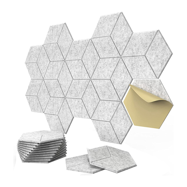 12 Pack Self-Adhesive Y-Lined Acoustic Panels,Sound Proof Foam Panels,Sound