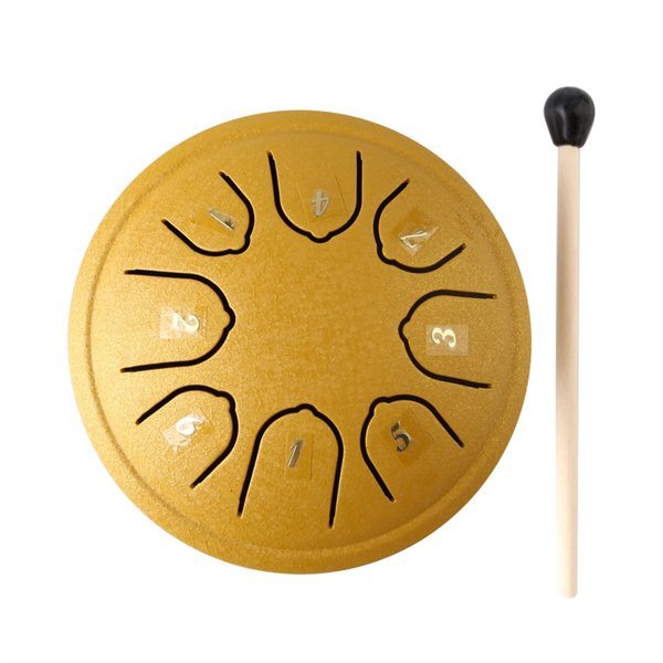 Steel Tongue Drum 8 Notes 4.5 Inch Chakra Tank Drum Purple