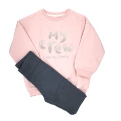 My Crew I Love My Family Sweatshirt and Leggings Outfit