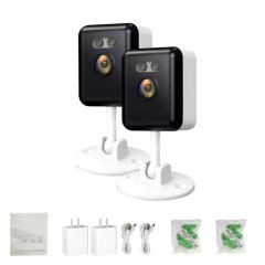 2PCS 4MP WIFI Home Security Indoor WiFi Camera System+Motion Detection