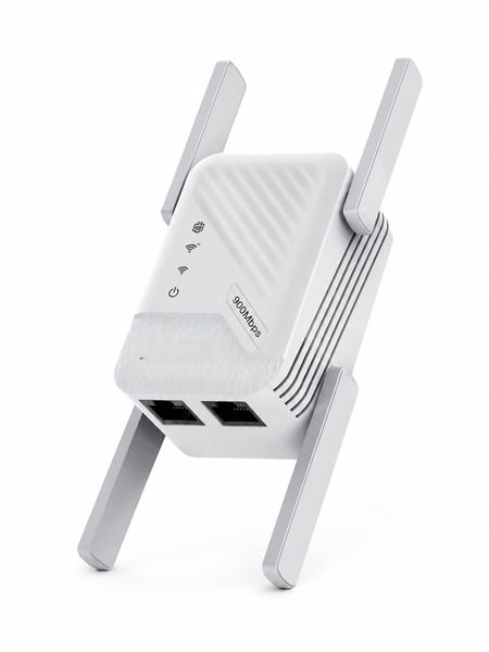 High-Speed WiFi Repeater 900Mbps - Wireless Internet Extender with Ethernet