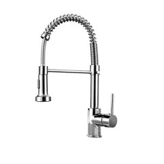 High Chrome Silver Spring Kitchen Sink Tap Mixer