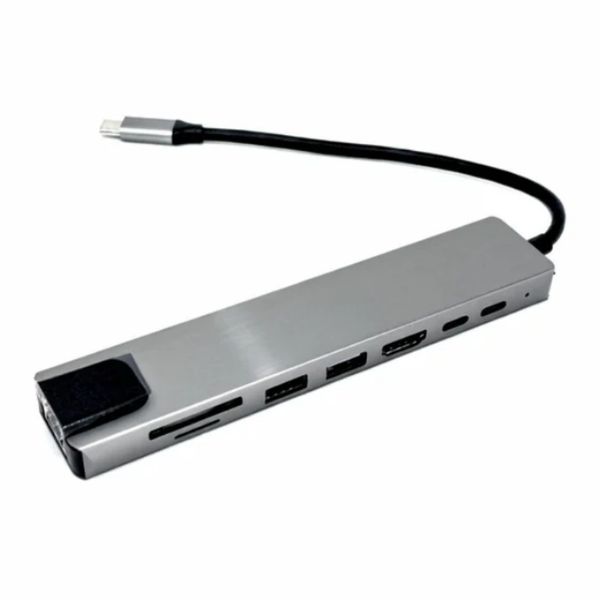 8-in-1 USB C Hub with 4K HDMI, Ethernet, PD Fast Charge