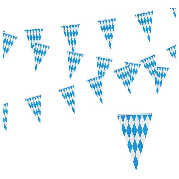 10M Bavarian Garland Oktoberfest Decor Bavaria Oktoberfest Pennant