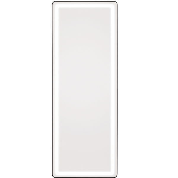 170 X 60 cm LED Mirror - Round Edge, Black, Bright Corners