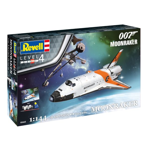 Revell 1/144 James Bond "Moonraker" Model Kit w/paints, glue &amp; brush