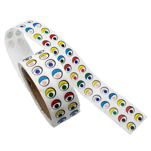 Anthony Peters Coloured Eye Stickers - Roll of 2000
