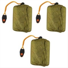 Emergency Sleeping Bag Bivy Sack With Whistle Outdoor Survival