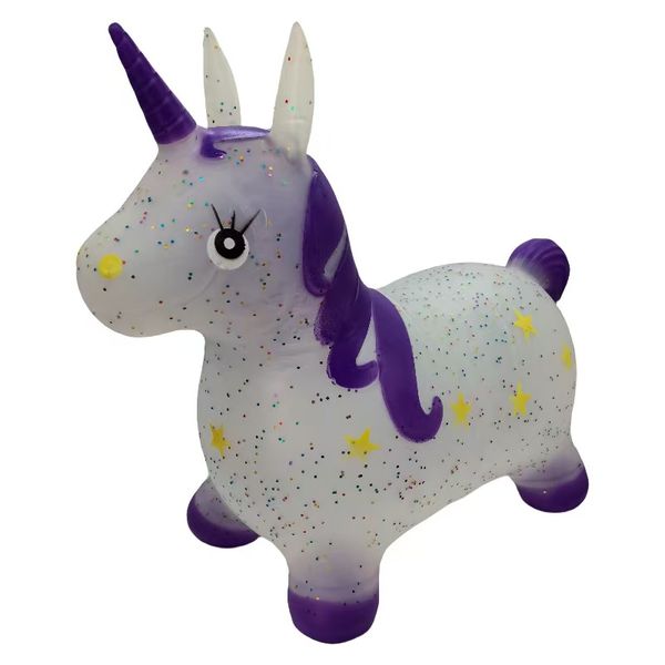 Cute Unicorn Inflatable Bouncy Horse - Children's Toy Horse