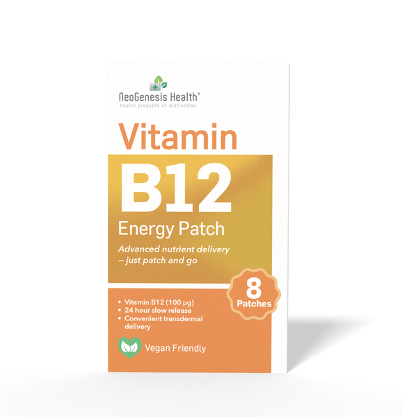 B12 PATCH| ENERGY,MOOD,FOCUS, NERVE SUPPORT| 24hr slow release