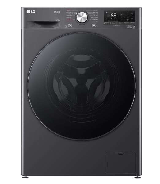 LG 9/5kg Mid-Black Front Load Washer Dryer Combo with AIDD &amp; Steam F2V5FRPY