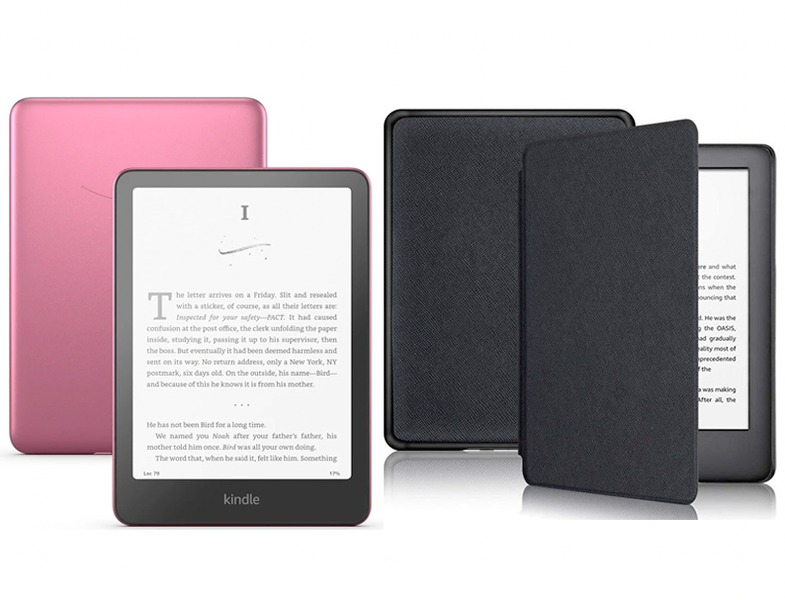 Amazon Kindle Paperwhite Signature Edition 7" 32GB (12th Gen) Cover Bundle