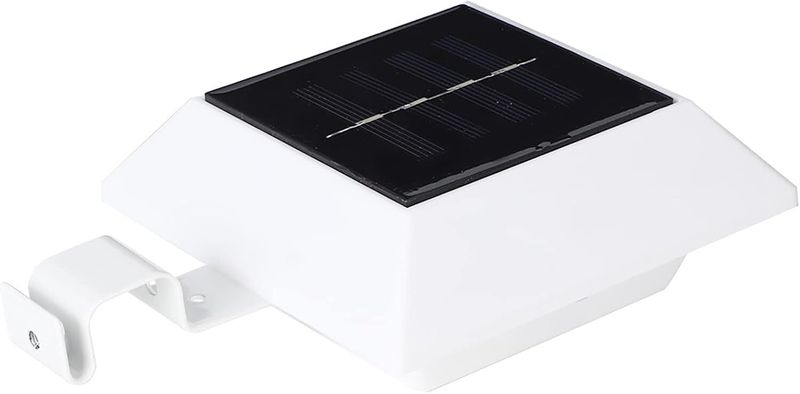6 LED Solar Power Fence Light with Larger Solar Panel Super Bright