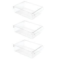 Large Multifunctional Storage Container with Handles - 3 Pack
