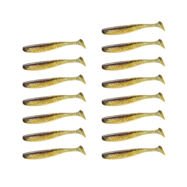 4.2g 9cm T-Tail Soft Lures - 15pc Paddle Tail Swimbaits for Bass Fishing