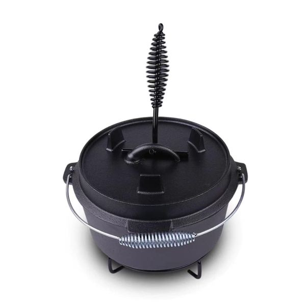 Potjie Pot with Lid and Tripod Stand
