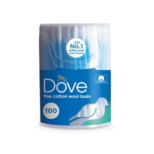 Dove Cotton Earbuds Tub 100's