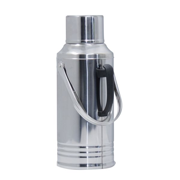 2 Liter Stainless Steel Glass-Inner Vacuum Insulated Flask &amp; Carry Handle