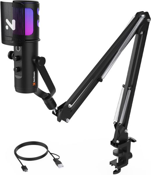NearStream AM30U AI Noise Cancellation Condenser Streaming Microphone