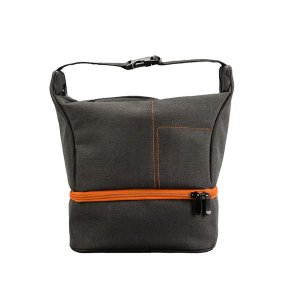 Shockproof DSLR Camera Lens Case Insert Cushion Partition Bag-Gray&amp;Orange