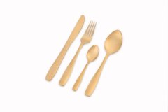 Nicolson Russell Bella Casa 4 Piece Cutlery Set - Matte Gold