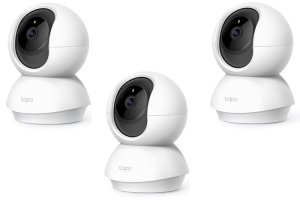 TAPO C200 Pan/Tilt Home Security Wifi Camera, 1080P, Two-Way Audio (3-Pack)