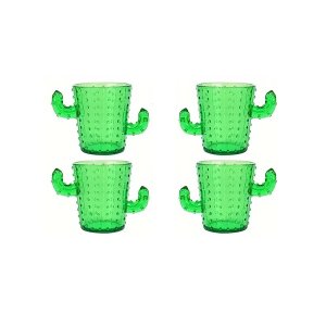 4 Cactus-Shaped Shot Glasses - Durable, Stylish, and Perfect for Occasions