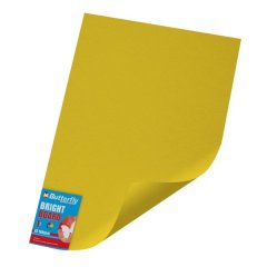 Butterfly Board - A2 160gsm Bright Singles - Wrapped (Yellow) x 50
