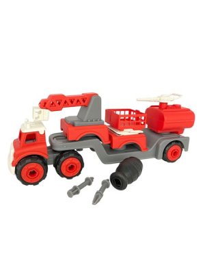 DIY Assembling Fire Engine - Build &amp; Play Fire Truck Toy