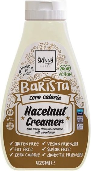 The Skinny Food Co Hazelnut Coffee Creamer Sugar Free Vegan (2 x 425ml)