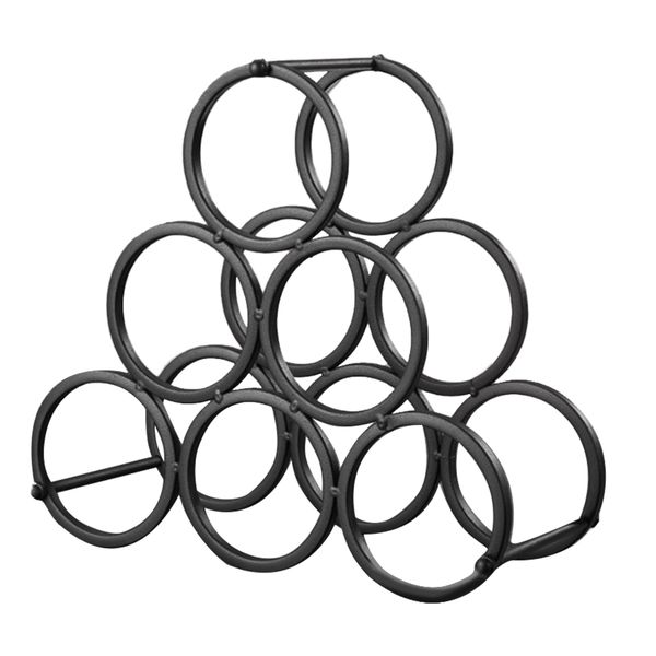 Iron Art Wine Rack Freestanding Vintage Style