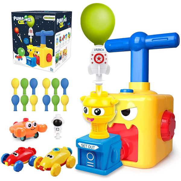 Balloon Pump Powered Racing Car Educational Science Race Gift Toy