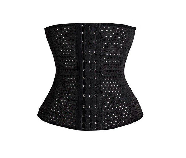 Mukatu Women's 3 Hook Waist Underbust Corset Body Shaper - Black