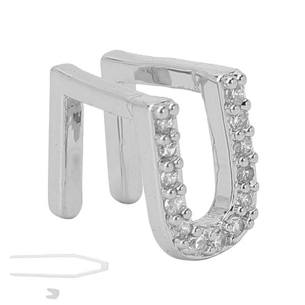 Hip Hop Initial Letter Teeth Dentures Silver Halloween Kit
