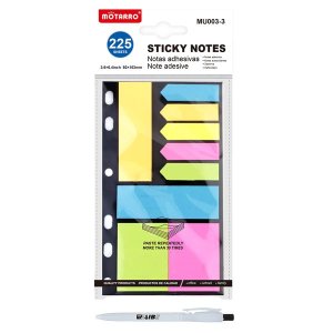 225 Sheets Different Shapes And Sizes Reusable Sticky Notes With ReVibe Pen