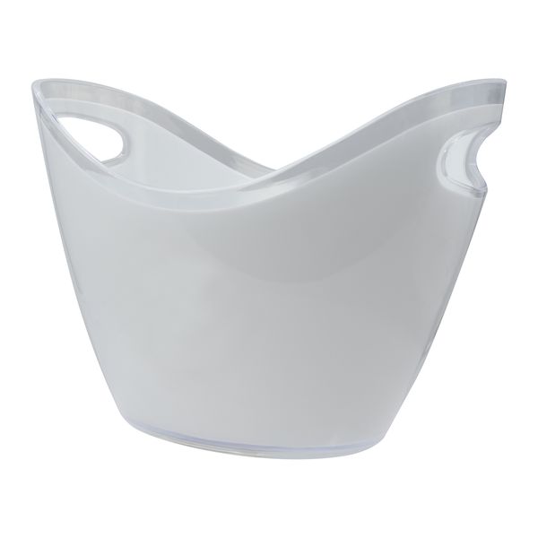 Bar Butler Two Tone Wine Bucket Oval White/Clear Ps Plastic, 3.5LT