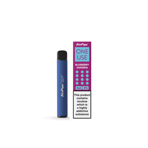 AirsPops - Disposable Vape - Blueberry Sangria- 5% Nic Salts