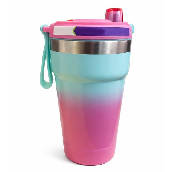 Tumbler with Antimicrobial Lid,Keeps Drinks Hot &amp; Cold Up to 18 Hours